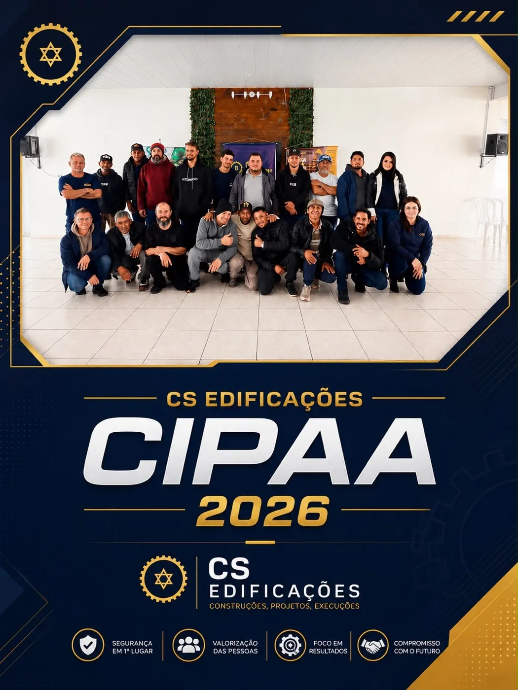 Poster da CIPAA 2026 — Comissão Interna de Prevenção de Acidentes